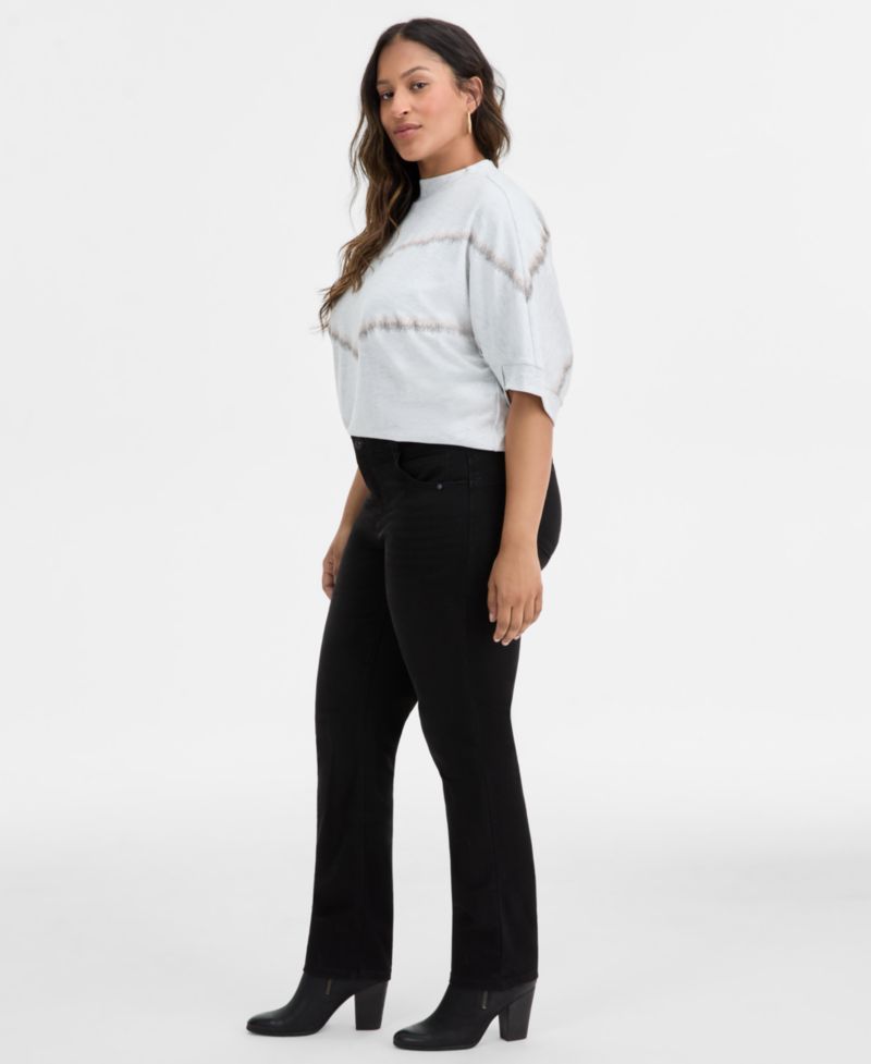 Plus Size AbSolution Straight-Leg Jeans