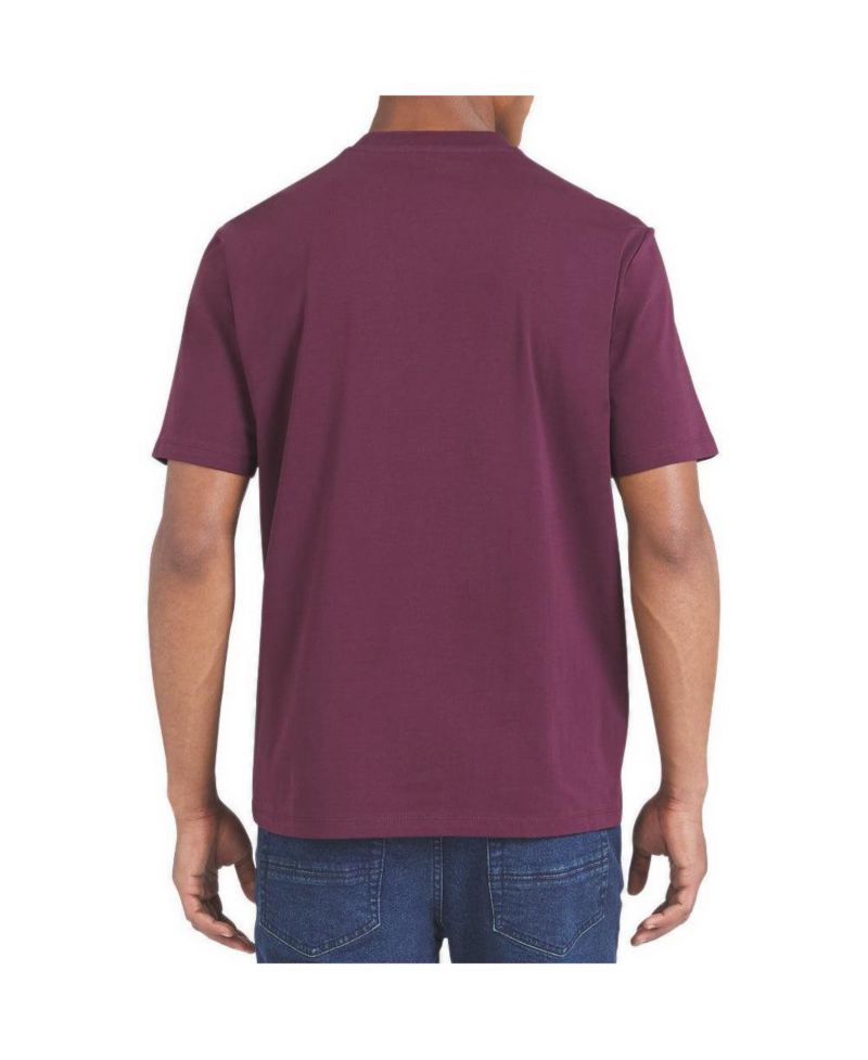 Men's Classic Fit Crewneck Silicone Plate Logo T-Shirt