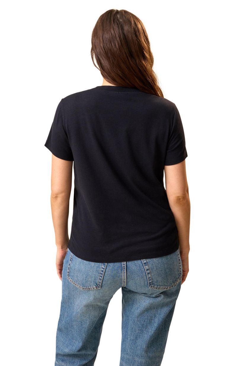Maternity Classic Modal V-Neck Nursing T-Shirt