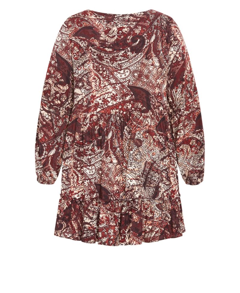 Plus Size Women's Alinda Mini Print Dress