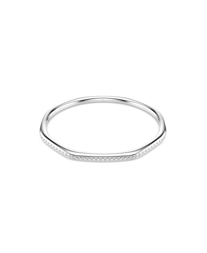 Swaroski Dextera Rhodium Plated Bangle