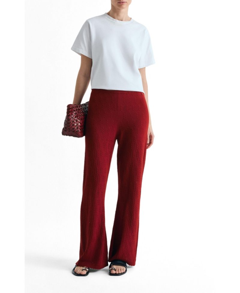 Women's Set Pointelle Knit Pant