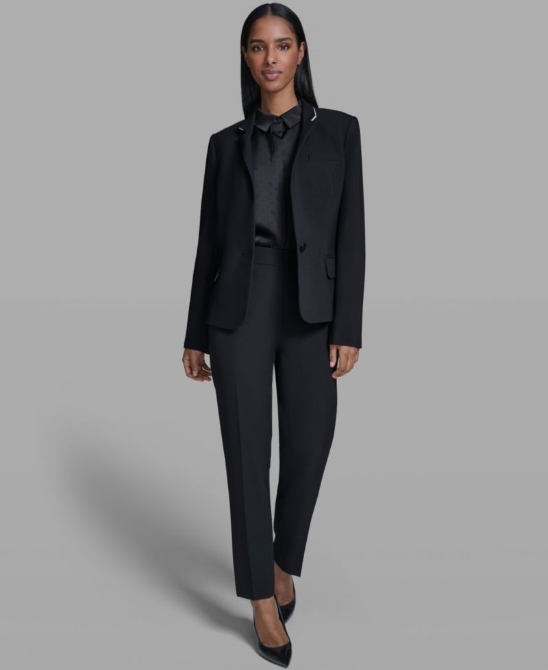 Women's Reverse Lapel One Button Blazer