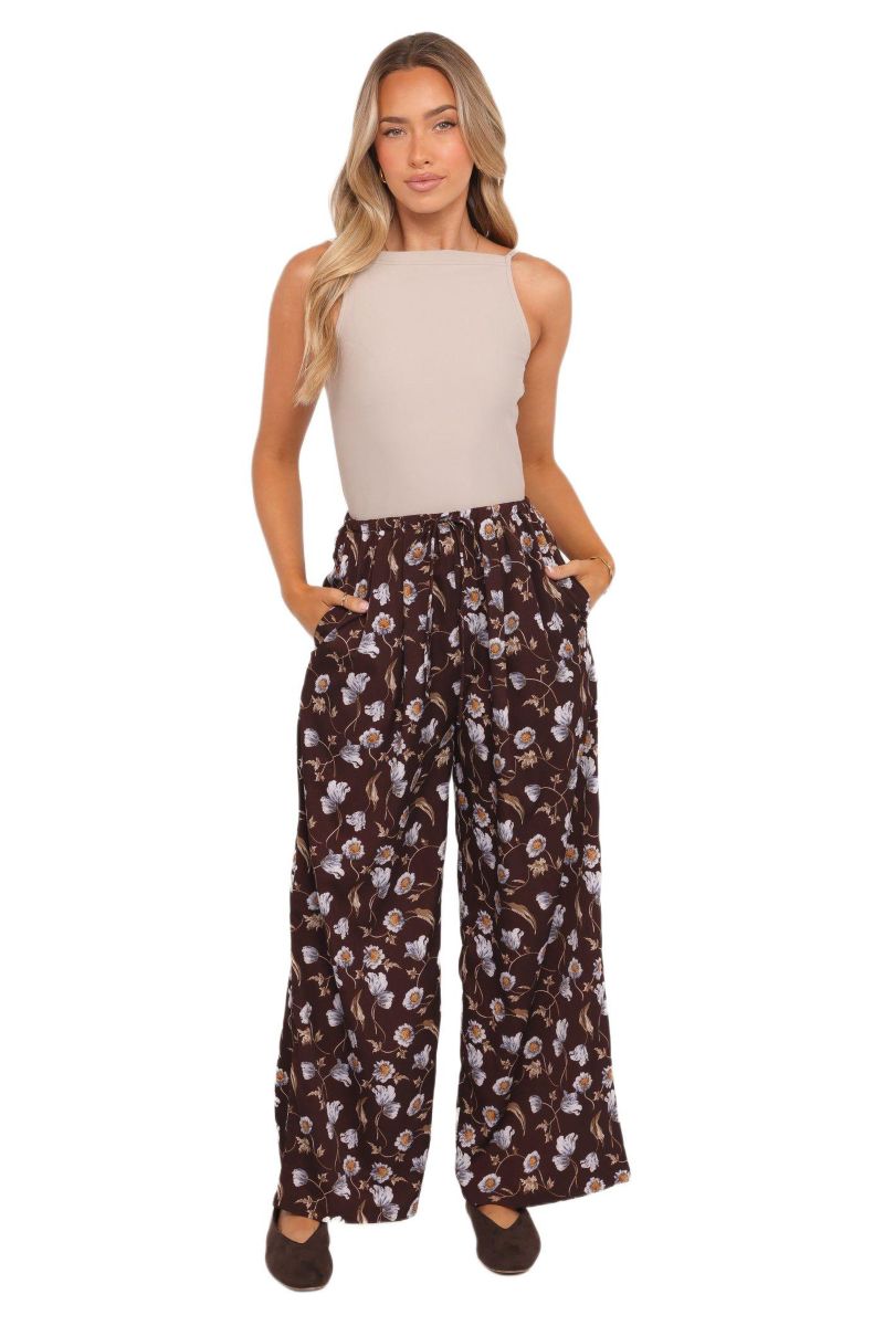 Women's Calantha Wide Leg Pants - Fall Floral