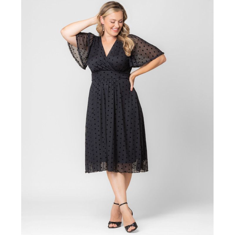 Plus Size Margot Mesh Cocktail Dress