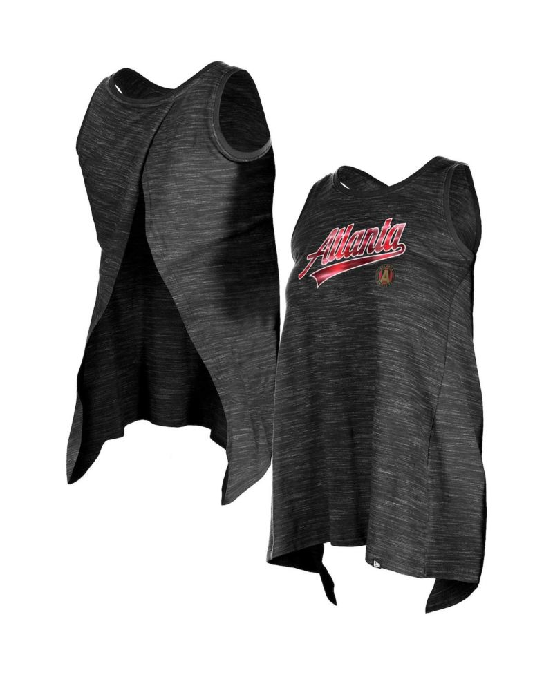 Women's Black Atlanta United FC Athletic Cross Back Tank Top