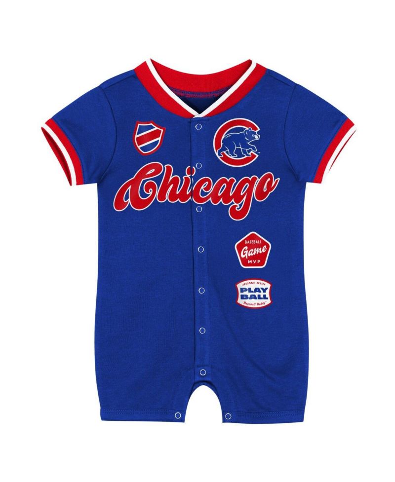 Baby Boys and Girls Royal Chicago Cubs Pinch Coverall