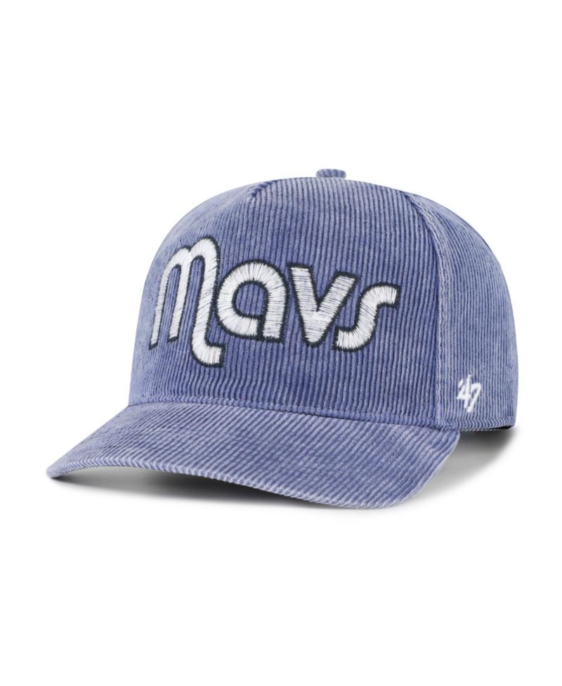 Men's '47 Blue Dallas Mavericks Reclaim Snow Wash Corduroy Adjustable Hitch Hat