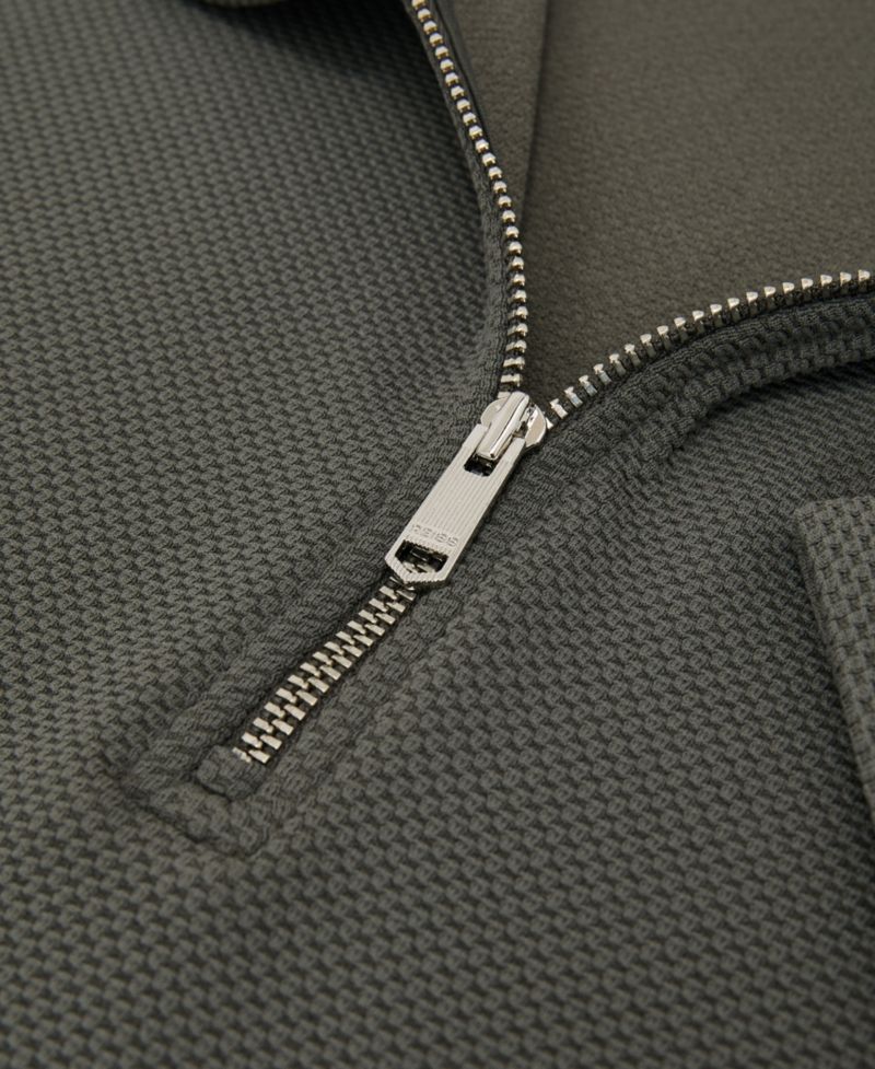 Men's Forno Half-Zip Textured Polo Shirt