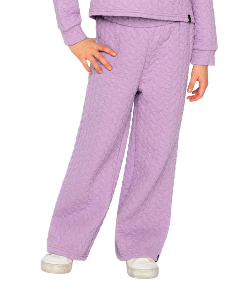 Big Girls Wide Leg Jacquard Pants