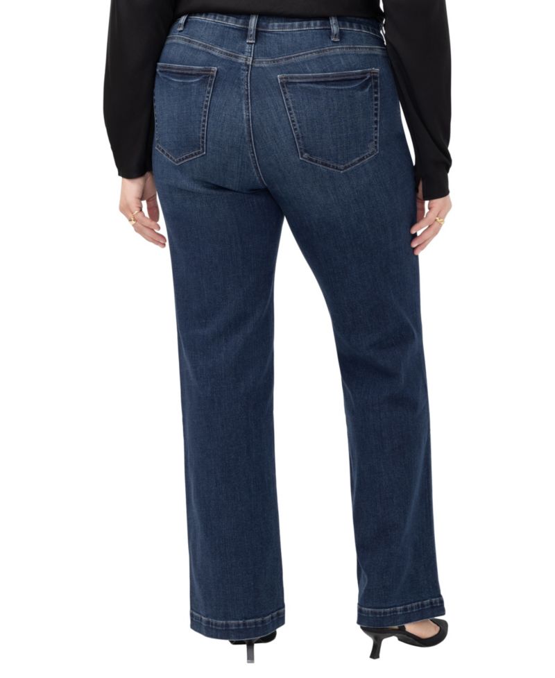 Plus Size Avery High-Rise Wide-Leg Curvy-Fit Denim Jeans
