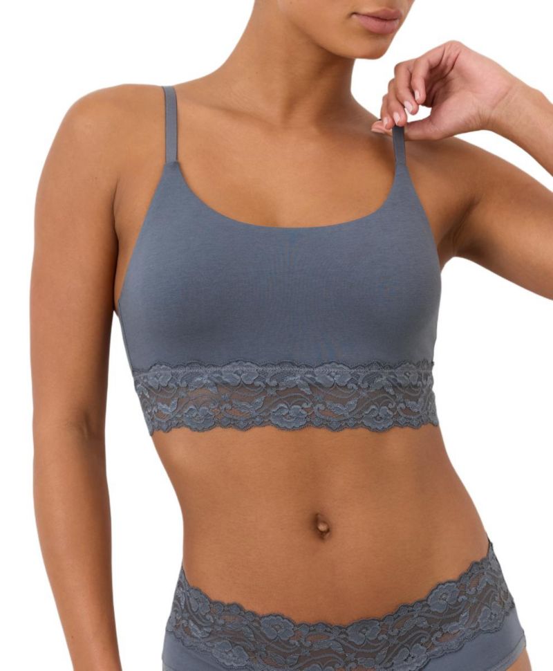 Women's Lace Modern Scoop Bralette Made With Organic Cotton