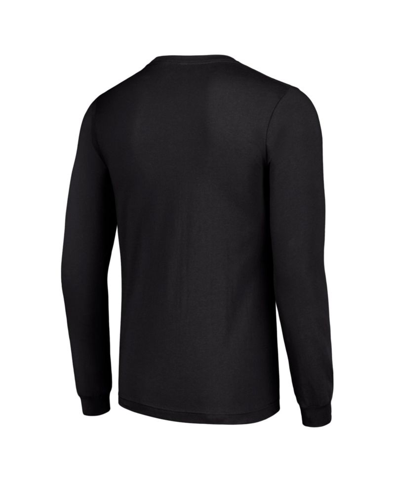 Men's Black Philadelphia Flyers Puck Long Sleeve T-Shirt