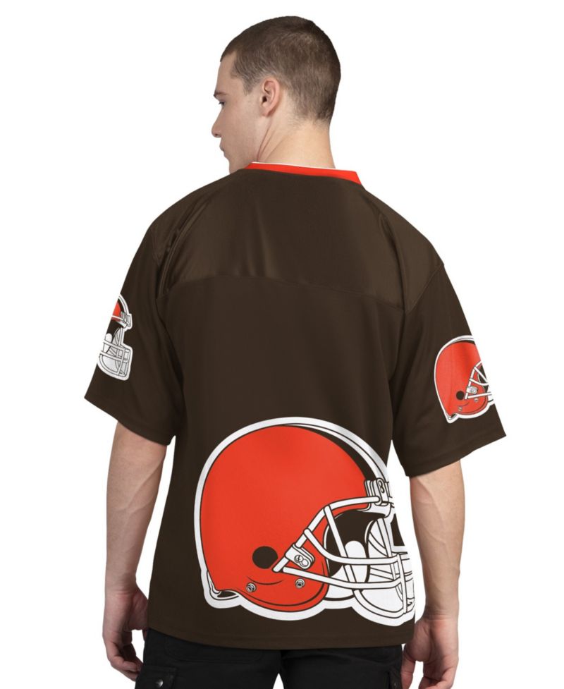 Men's Brown/White Cleveland Browns Short Sleeve Long Sleeve T-Shirt