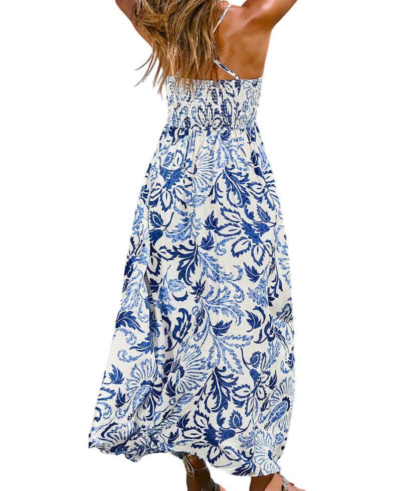 Women's Sunset Basking Floral Maxi Beach Dress