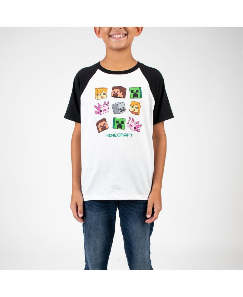 Big Boys Creepers And Character Heads Crew Neck Short Sleeve 4pk Tees-XL