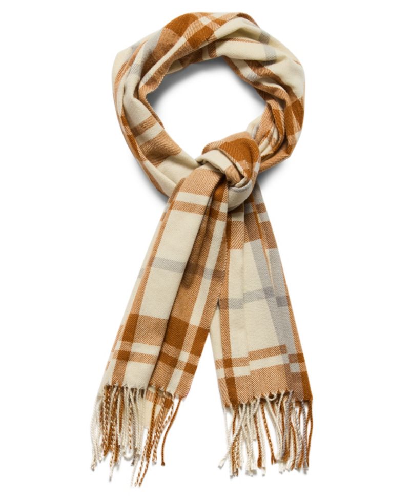Enlarged Plaid Pattern Scarf