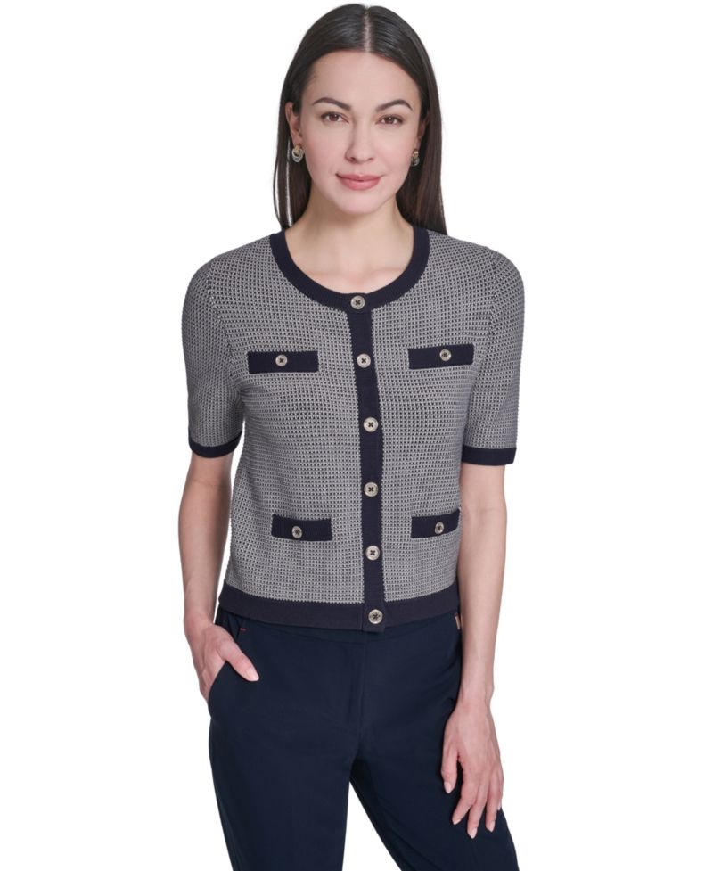 Women's Short-Sleeve Crewneck Sweater