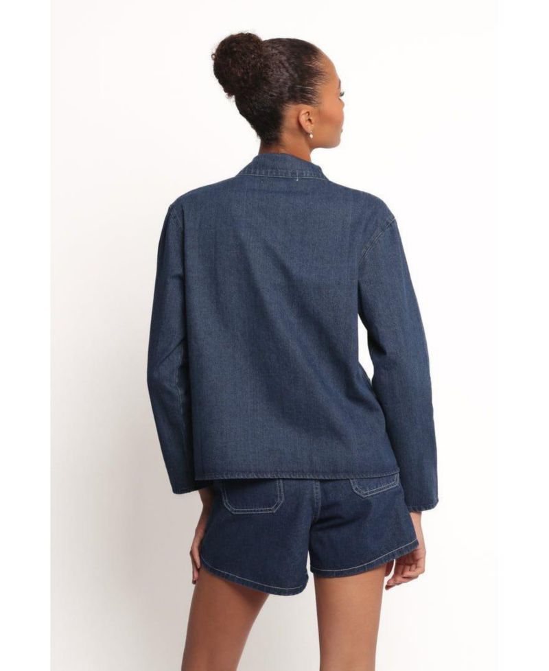 Women's Avon Bow Front Denim Shacket