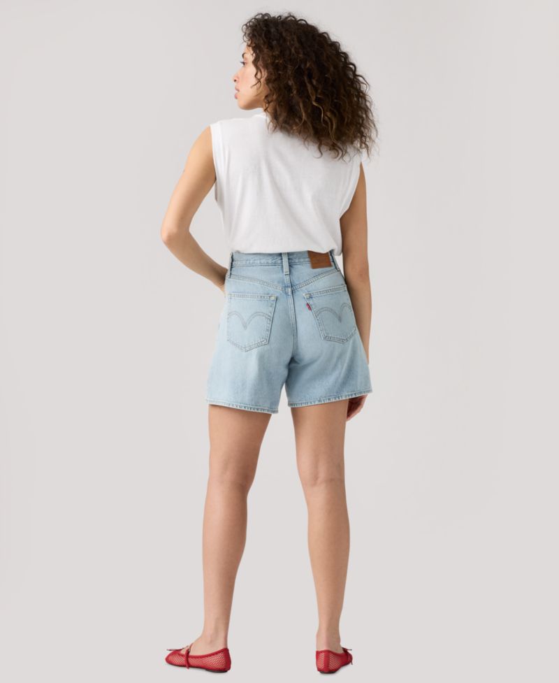 Premium Women's High-Rise Baggy Denim Shorts