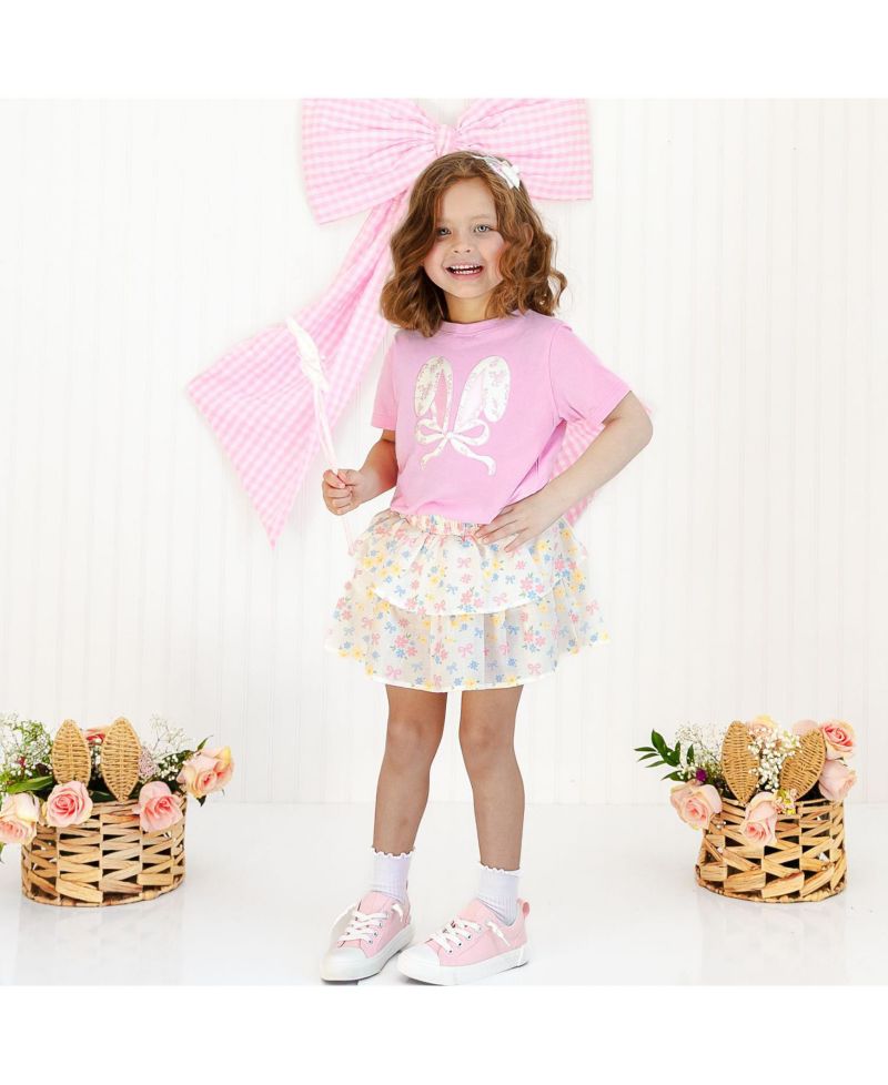 Toddler Girls Sweet Floral Skort
