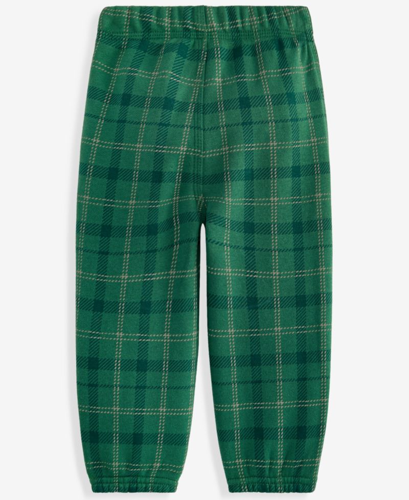 Baby Boys' 3M-24M Mix & Match Plaid Fleece Jogger Pants