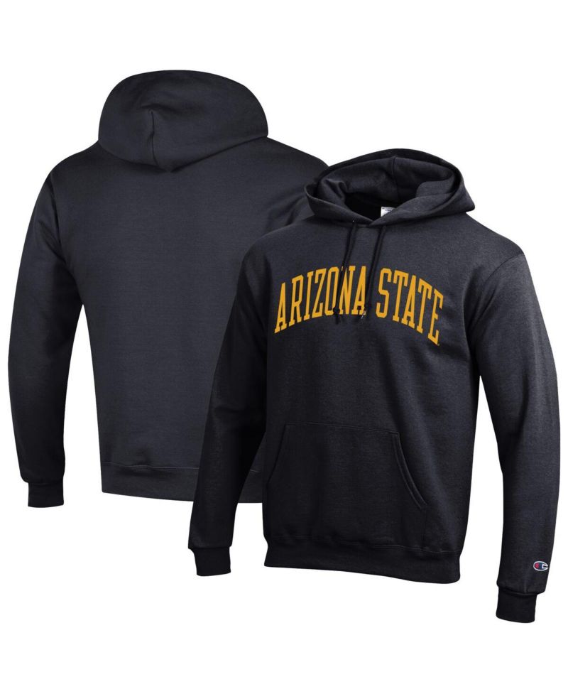 Men's Maroon Arizona State Sun Devils Basic Arch Fleece Pullover Hoodie
