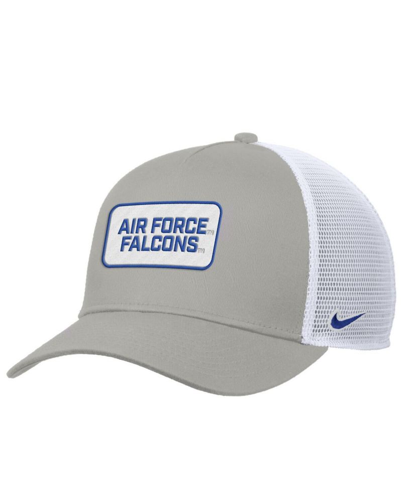 Men's Pewter Air Force Falcons 2025 On-Field Rise Trucker Performance Adjustable Hat
