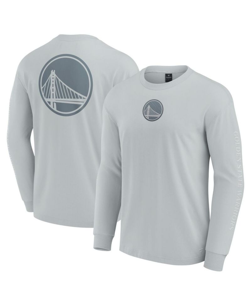 Men's Gray Golden State Warriors Elements Strive Long Sleeve T-Shirt