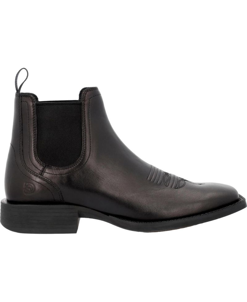 Men's Shyloh Full-Grain Leather Square Toe Chelsea Boots