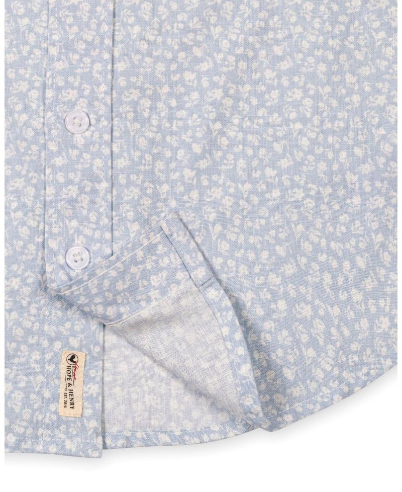 Boys Linen Short Sleeve Shirt