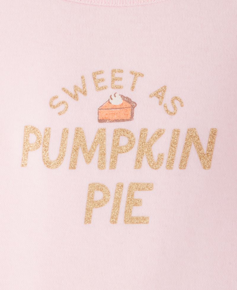 Baby Girls' 3M-24M Mix & Match Long-Sleeve Pumpkin Pie T-Shirt