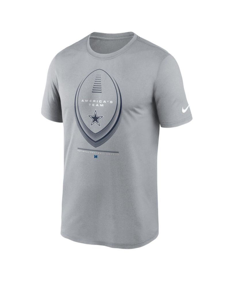 Men's Gray Dallas Cowboys Legend Icon Dri-FIT T-Shirt