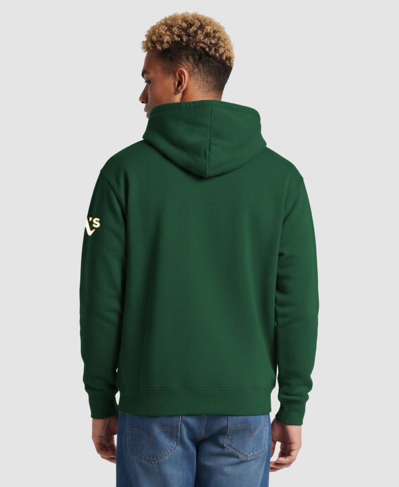 Men's Green Athletics Fleece Hoodie