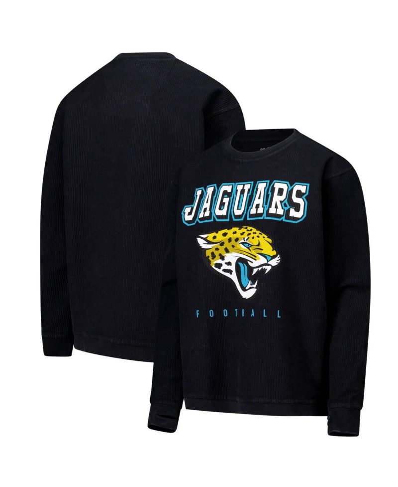 Women's Black Jacksonville Jaguars Comfy Cord Pullover Sweatshirt