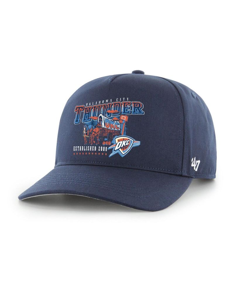 Men's Navy Oklahoma City Thunder Solid Hitch Adjustable Hat