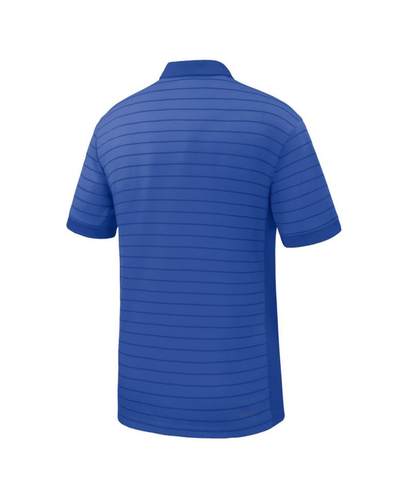 Men's Royal Boise State Broncos 2025 Early Season Coaches Sideline Victory Stripe Performance Polo Shirt