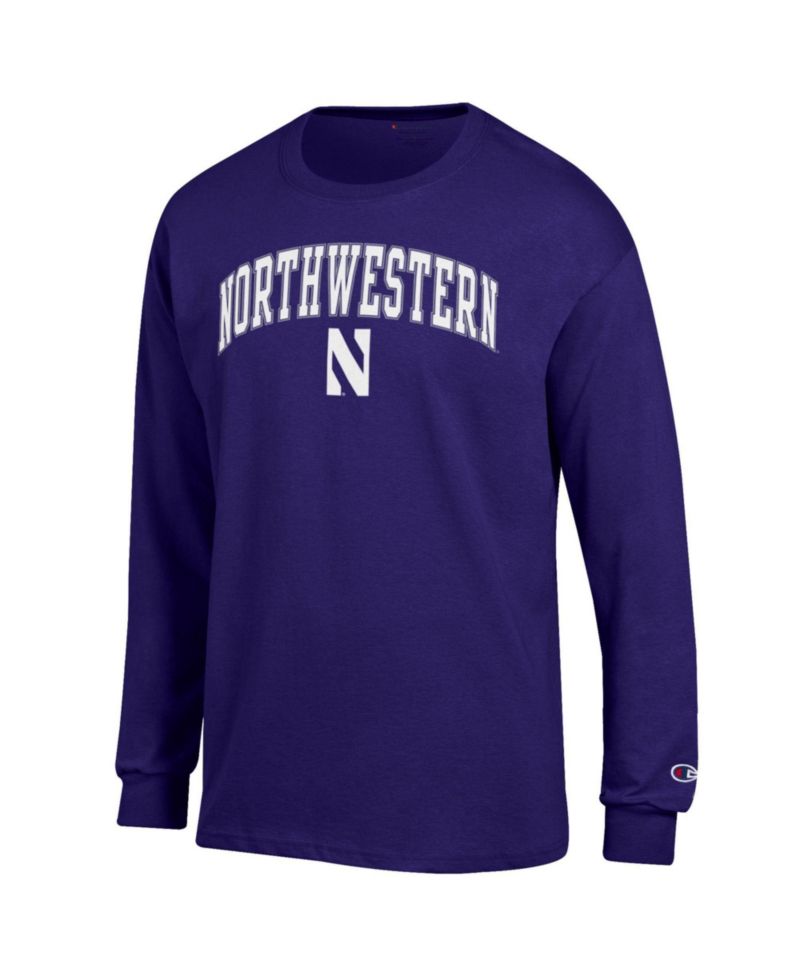 Men's Northwestern Wildcats Long-Sleeve Crewneck T-Shirt