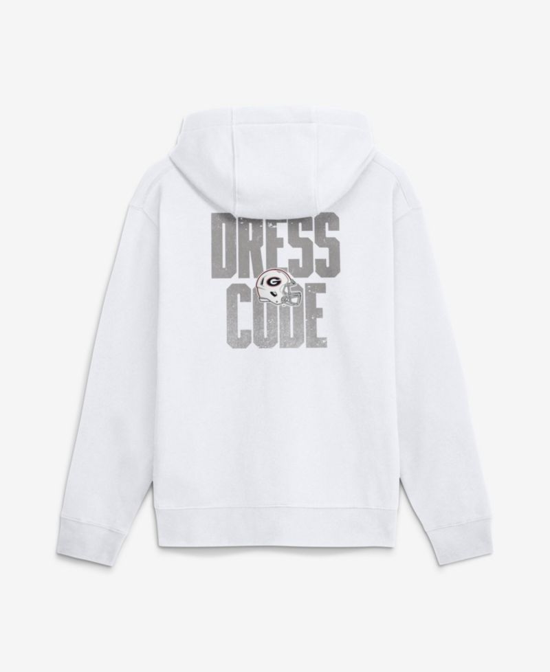 Men's White Georgia Bulldogs Whiteout Dress Code Hoodie