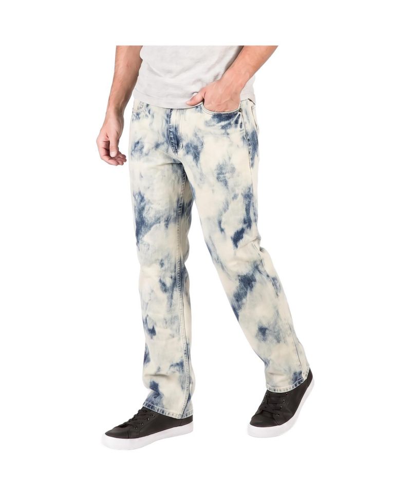 Men's Relaxed Straight Ultra Bleached Jeans