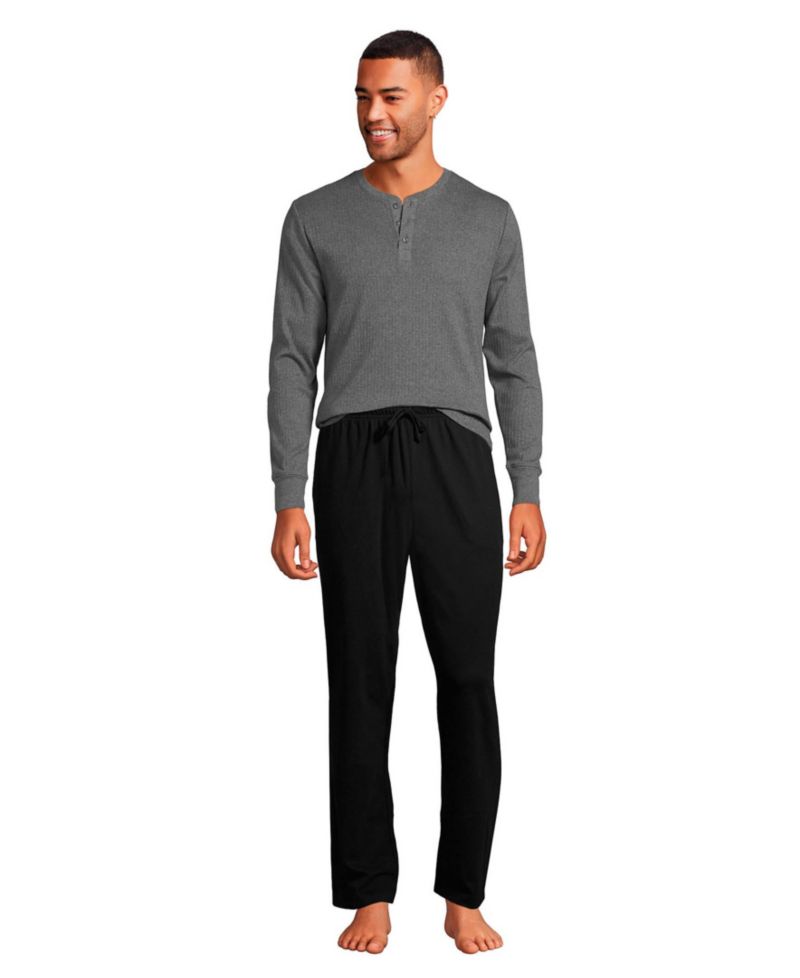 Men's Knit Rib Pajama Henley