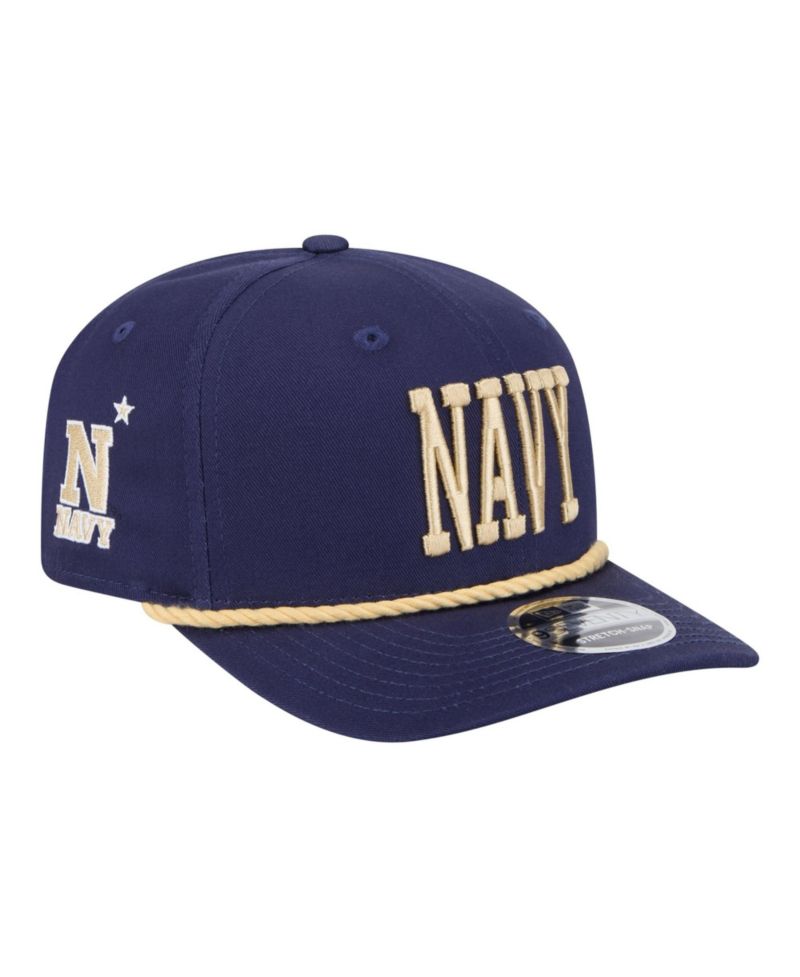 Men's Navy Navy Midshipmen Wordmark Rope 9SEVENTY Stretch-Snap Hat