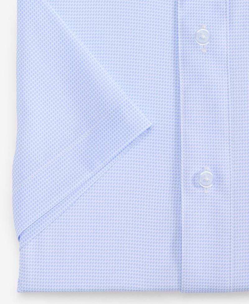 Men's Slim-Fit Performance Four-Way Stretch Short-Sleeve Dress Shirt