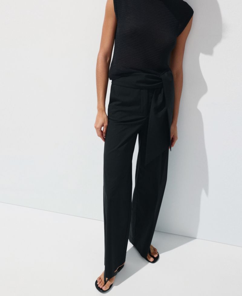 Women's Bow Straight Pants