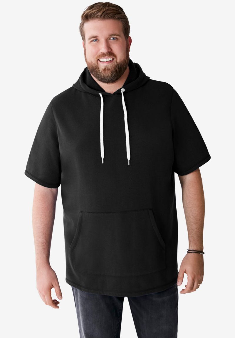 Big & Tall by KingSize by KingSize Short-Sleeve Hoodie