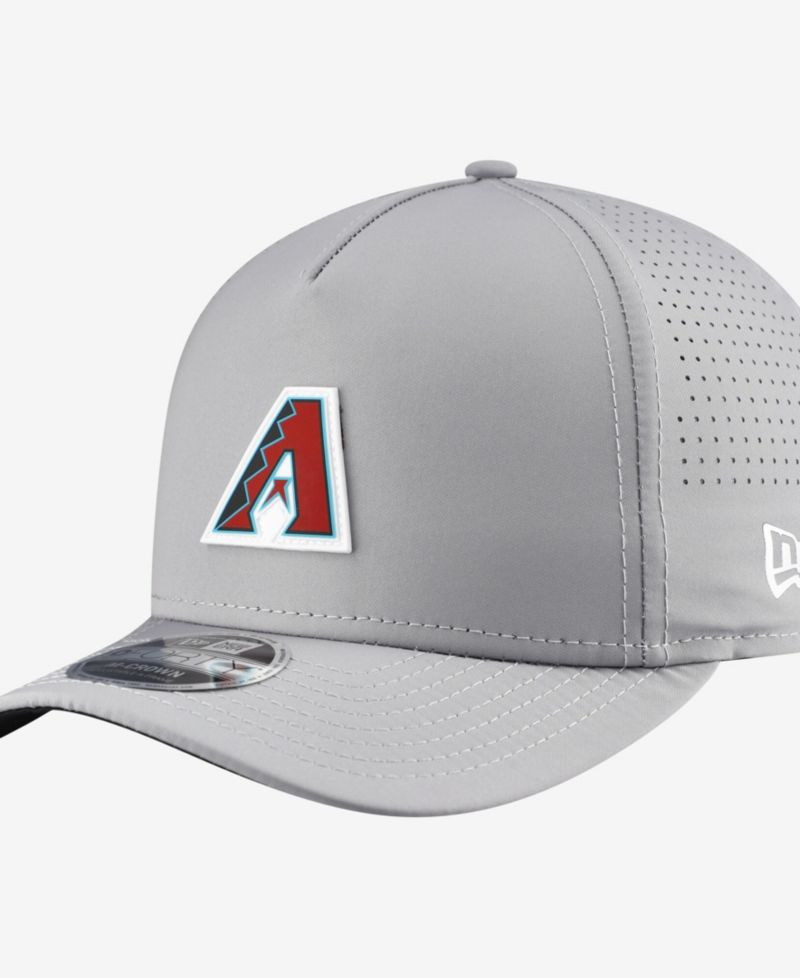 Men's Gray Arizona Diamondbacks Micro Logo 9FORTY M-Crown A-Frame Adjustable Hat
