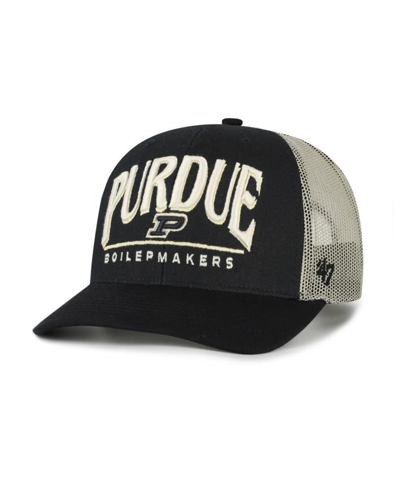 Men's Black Purdue Boilermakers Arid Adjustable Trucker Hat