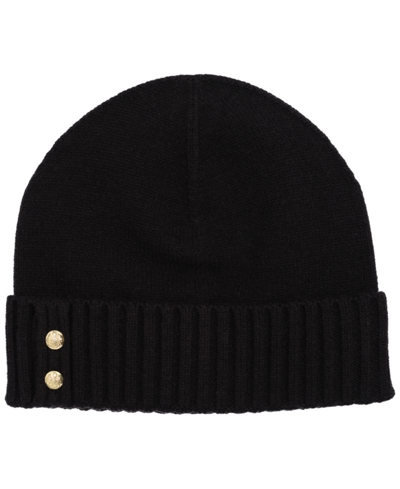 Crest Knit Beanie Hat