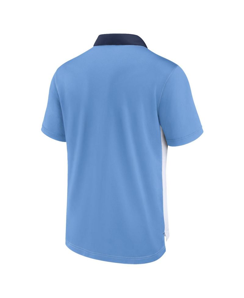 Men's White, Light Blue Minnesota Twins Rewind Stripe Polo Shirt