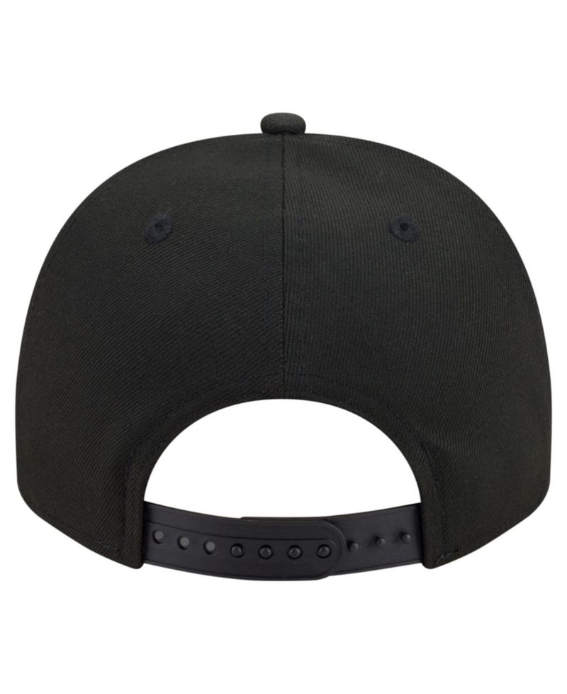 Men's Black Atlanta Braves Motion A-Frame 9FIFTY Snapback Hat